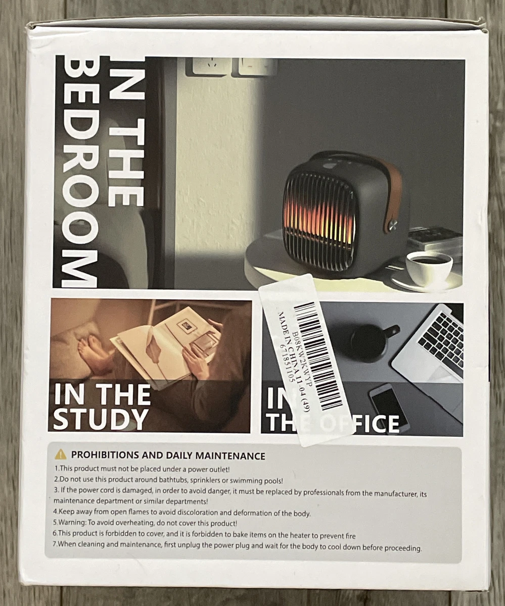 Immersive Warm Air Space Heater Simulation Fire u0026amp; White Noise | eBay