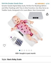 Greater Goods Smart Baby Digital Scale