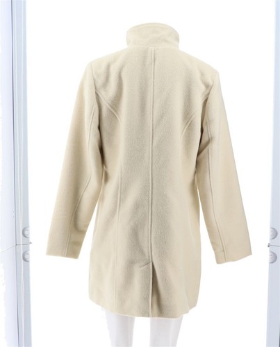 Isaac Mizrahi Faux Alpaca Coat Stand Collar Linen 12 NWOT (29) - Picture 5 of 9