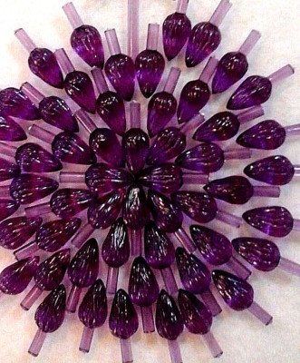 25 PURPLE EXTRA LARGE TWIST BULBS Ceramic Christmas Tree Lights Peg