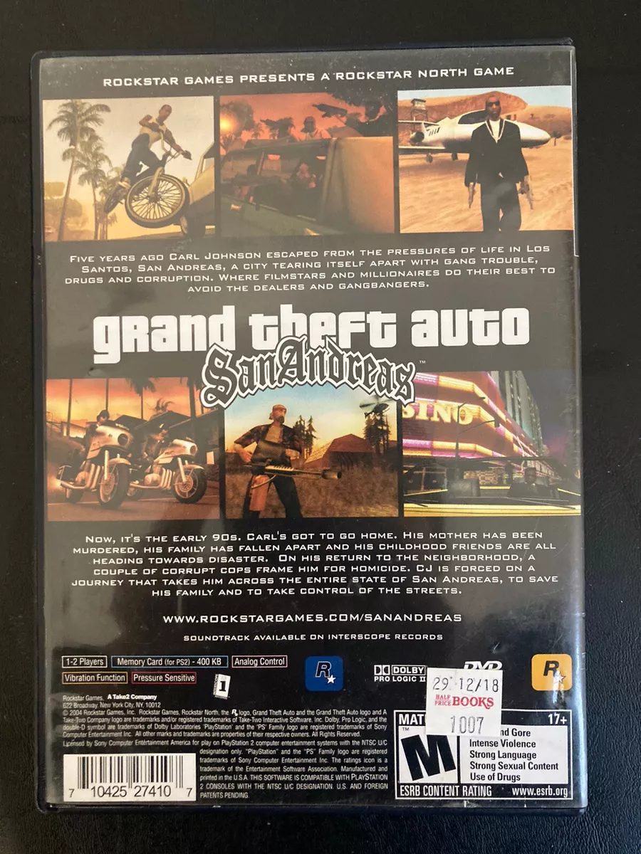 Grand Theft Auto San Andreas N BL PS2