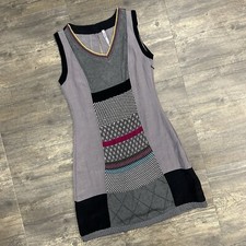 Pianurastudio Women Dress Size 44 Wool Hemp Cotton Sleeveless
