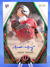 2021 TOPPS TRIBUTE TA-AY ANDY YOUNG AUTO AUTOGRAPH D-BACKS ROOKIE GREEN 58/99