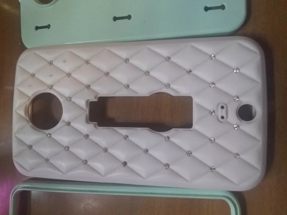 Funda protectora de plástico brillante para teléfono Google Nexus 6 Foto 3 de 4