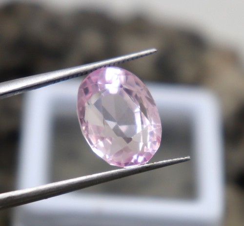 Natural Morganite Pink Gemstone Fine Quality Morganite Certified Oval Cut 10ct - Picture 7 of 8
