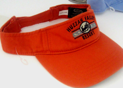 Huzzah Valley Resort Sun Visor  w/Logo Adjustable New With Tag / Youth Size!