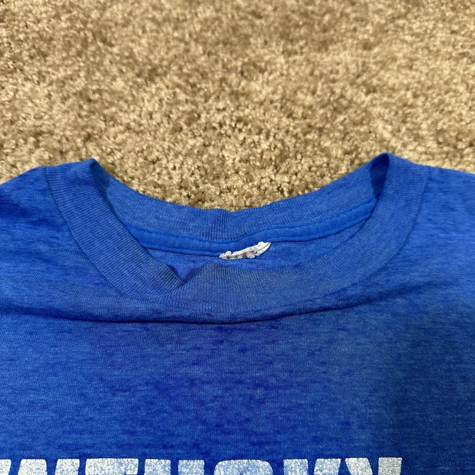 vintage uk kentucky wildcats Blue T-shirt  Size XL BOXY Fit University Sports - Изображение 4 из 4