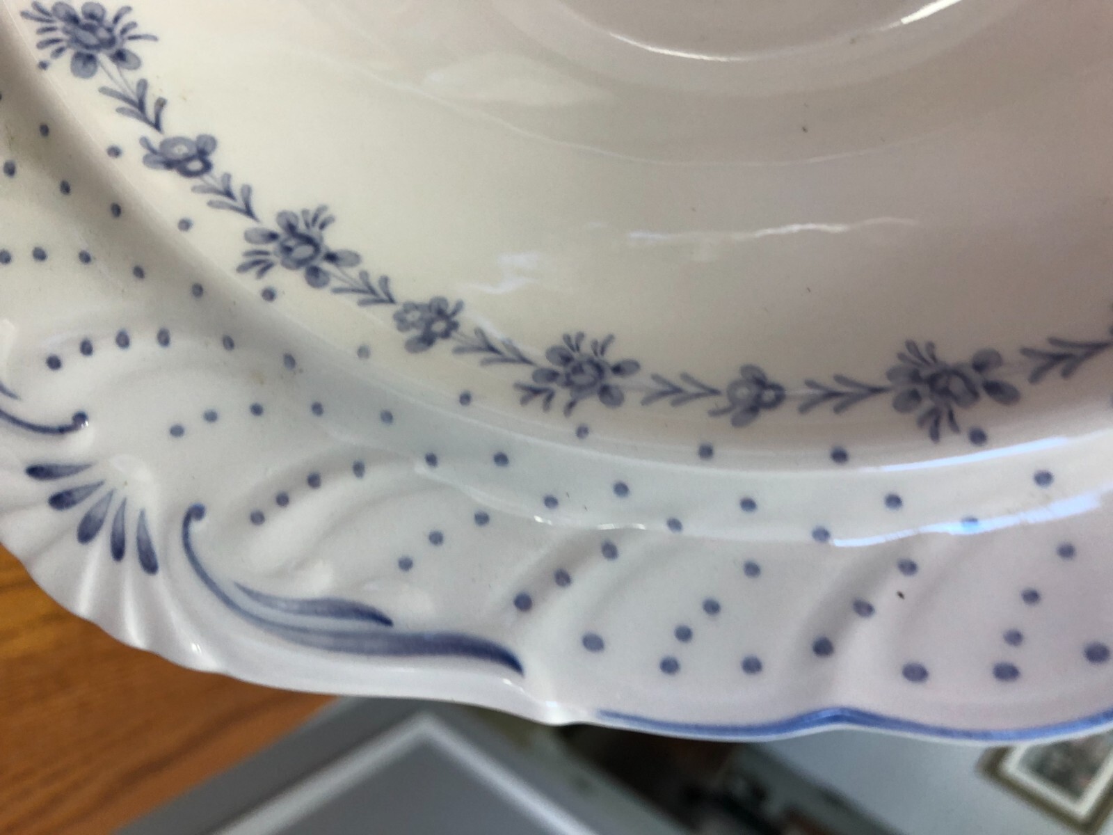 Vintage Nikko Fine Tableware Blue Peony Serving Bowl Japan eBay