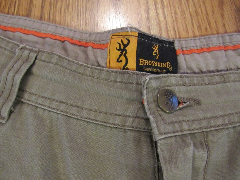 Pantalones Cortos de Senderismo Chino Marrón Tostado Talla 38 Foto 3 de 4