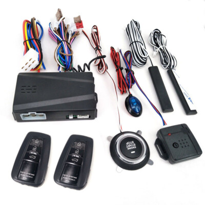 12V Auto Keyless Entry Kit Motor Start Stopp Diebstahlwarnanlage Fernbedienung