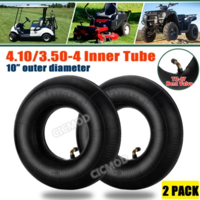 SPORTYOUTH 2x Schlauch Reifen Schlauch für Luftrad 4.10/3.50-4 Zoll Sackkarre Schlauch TR87