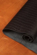 Black Stone Pattern Full Grain Leather – 100% Genuine – Vegetable Tanned | 1.2mm