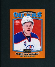 2016 OPC PLATINUM HOCKEY JESSE PULJUJARVI RC oilers rookie orange rainbow /49  