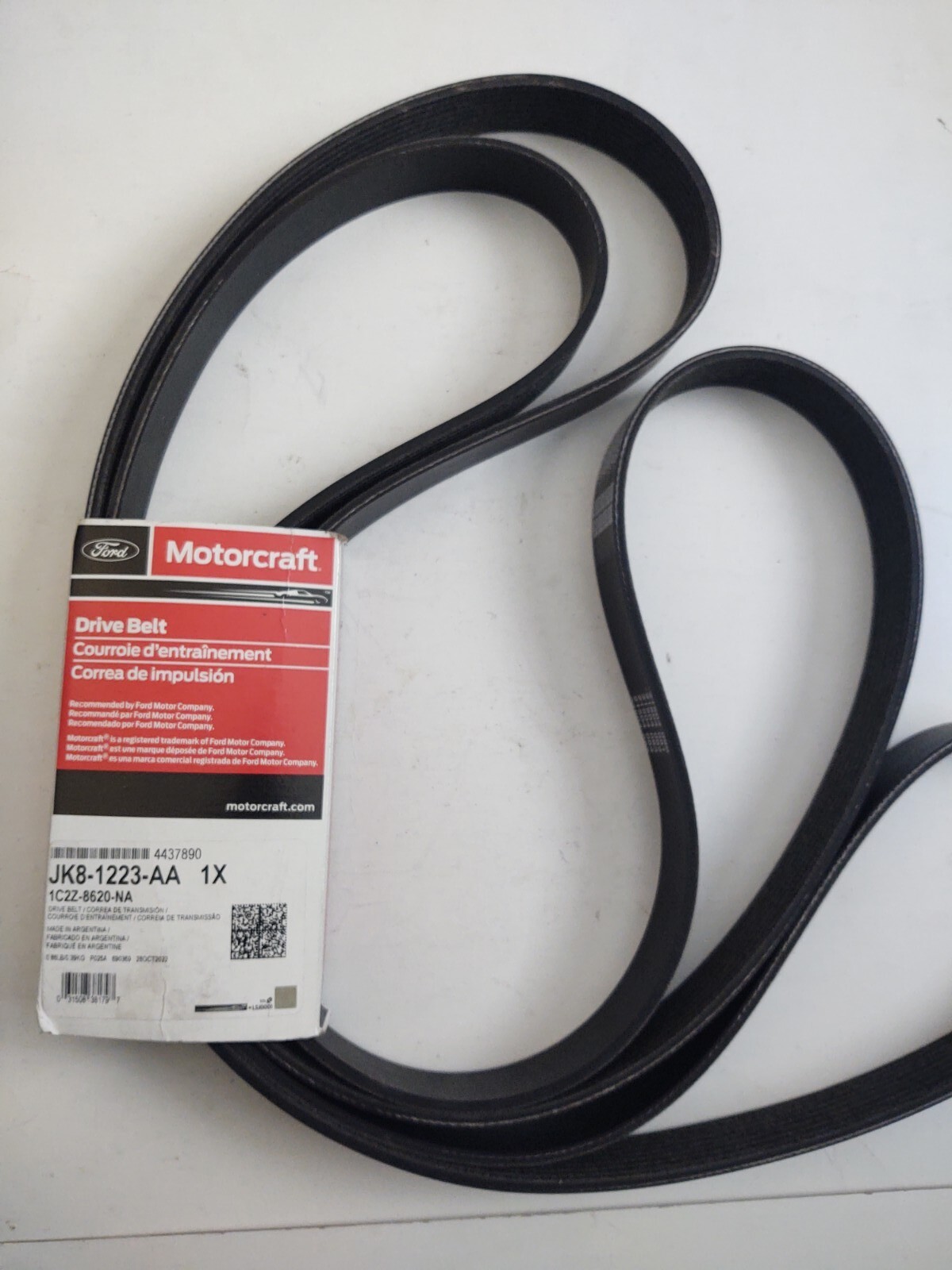 Serpentine Belt Motorcraft JK8-1006-A For Sale Online