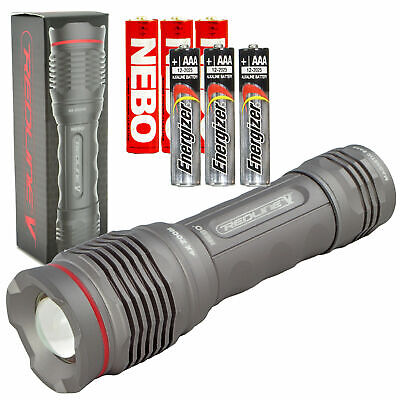 Nebo Redline V Flashlight 500 Lumen LED with 3 Extra Energizer AAA Batteries eBay