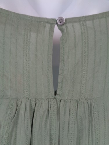 Loft Plus Olive Green Ruffle Peasant Blouse Top Size 16 Plus New - Picture 7 of 9