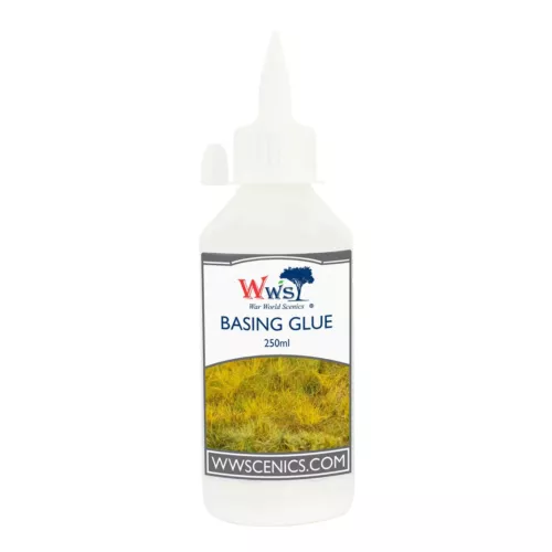 WWS Statischer Grasbasiskleber 250ml für Modellbahn Dioramen & Kriegsspielgelände
