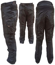 PANTALONI DA PER MOTO IN CORDURA con protezioni Uomo TG 46 48 50 52 54 56 58 60 