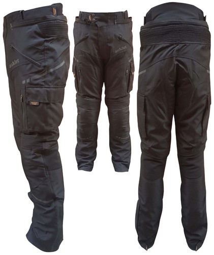 PANTALONI DA PER MOTO IN CORDURA con protezioni Uomo TG 46 48 50 52 54 56  58 60 | eBay