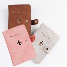Passport Cover Holder Wallet Case Protector Travel Accessories Sleeve PU Leather