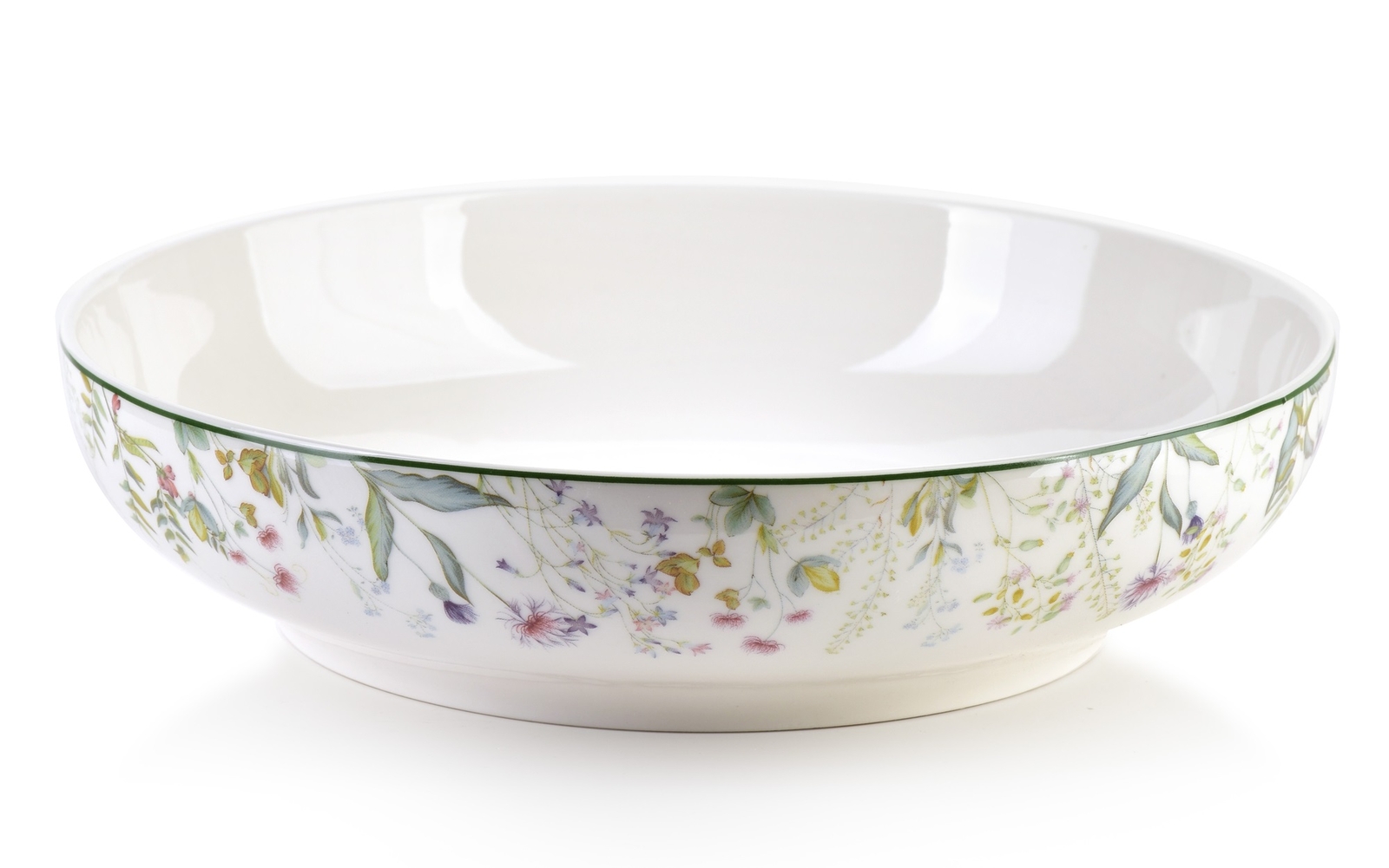 Schale Schüssel weiß Müslischale Dekoschüssel Dessertschale Blumen Porzellan