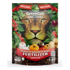 Tomato, Veggie, & Herb Fertilizer 4 lbs by GreenGro Biologicals  OMRI Listed