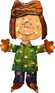 Peppermint Patty 3D Peanuts Skating Outdoor LED Christmas Holiday Decoration