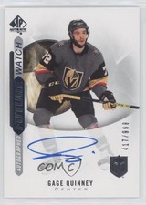 2020-21 SP Authentic Auto Future Watch 417/999 Gage Quinney #166 Auto 0f5t