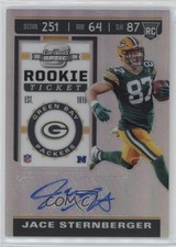 2019 Panini Contenders Optic Holo Prizm Rookie Ticket Jace Sternberger Auto gy9