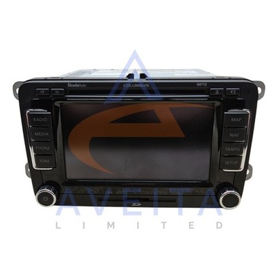 SKODA Superb 08-13 MK2 (3T4) Columbus Stereo Sat Nav Head Unit 3T0035680