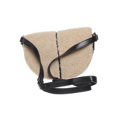 M&S Collection, Umhängetasche, Damen, Beige/Schwarz, 26, 8, 17 cm #FxF