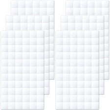 6 Sheets Foam Adhesive Squares, 12x12x3mm, White