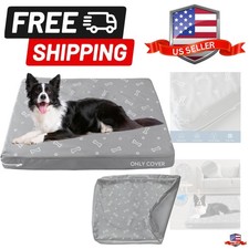 Waterproof Dog Bed Cover, Removable Dog Bed Covers Replacement Washable with ...