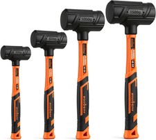  4-Piece Dead Blow Hammer Set (0.5lb, 1lb, 2l...