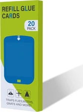 20 Pcs Refill Cartridges for Stem Flying Insect Light Trap, Replacement Glue Car