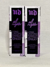 2 Pack Urban Decay All Nighter Setting Spray Travel Mini 15 ml BNIB – Long Last