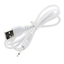 2.5mm DC Jack to USB Charger Cable Lead for Rechargeable Massager Wand