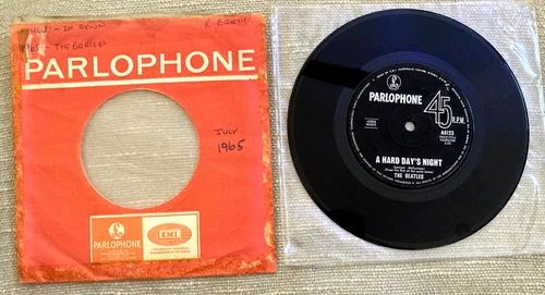 THE Beatles A HARD DAY'S NIGHT /  THINGS WE SAID TODAY VINYL 45 AUST ORIG Tested