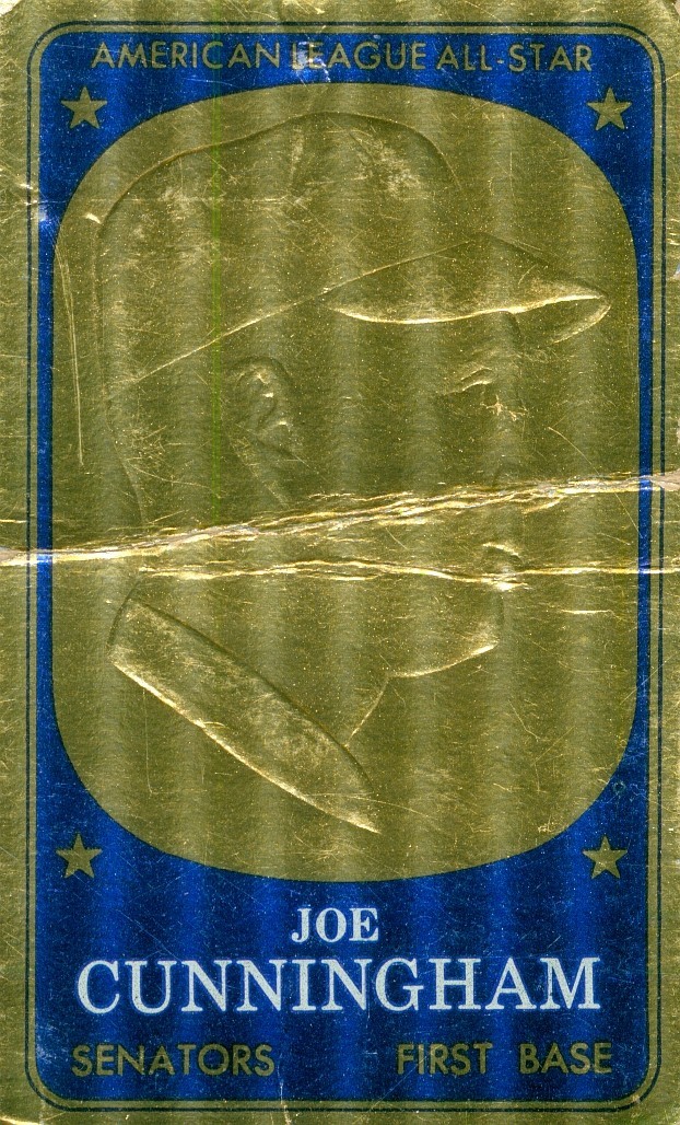 1965 Topps Embossed Joe Cunningham #63 - Poor / Low Grade / Filler - Senators