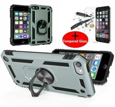 Green Case For iPod Touch Gen 5th 6th 7th Gen Heavyduty Armour Shockproof Cover