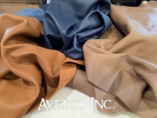 Brown Caramel Cow Leather Full Hide Medium Soft Upholstery Craft 1.2mm 2/3 oz.