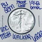 1942 BU UNCIRCULATED WALKING LIBERTY SILVER HALF DOLLAR AUTHENTIC U.S. MINT 6222