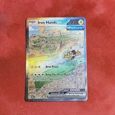 Iron Hands EX 248/182 Sv04: Paradox Rift Special Illustration Rare Pokemon