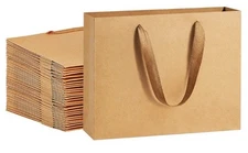 BagDream Gift Paper Bags 10.6x3.1x8.3 Gift Bags 50Pcs Heavy Duty Kraft Brown..52