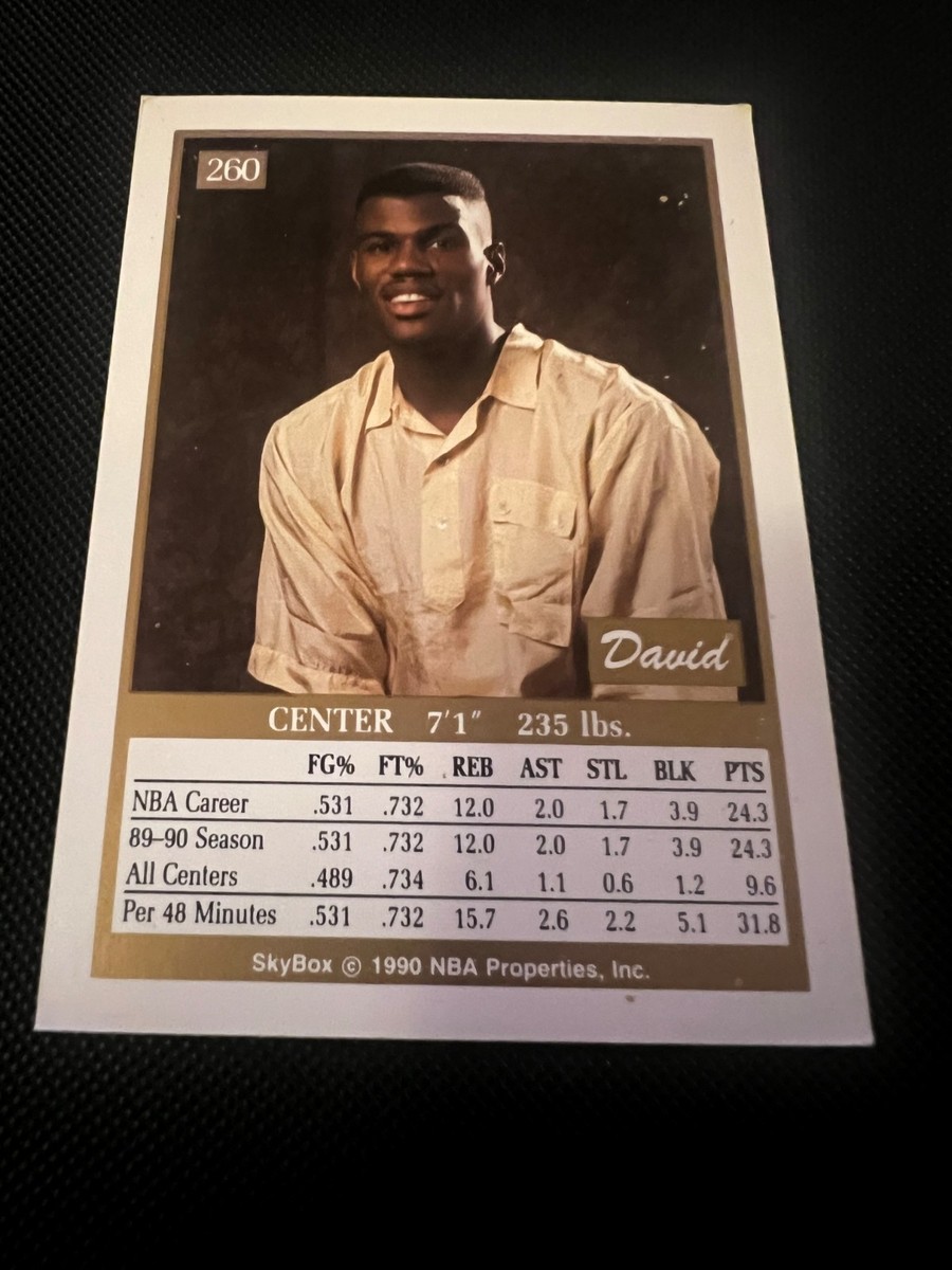 1990-91 Skybox Basketball #260 David Robinson Rookie RC HOF San