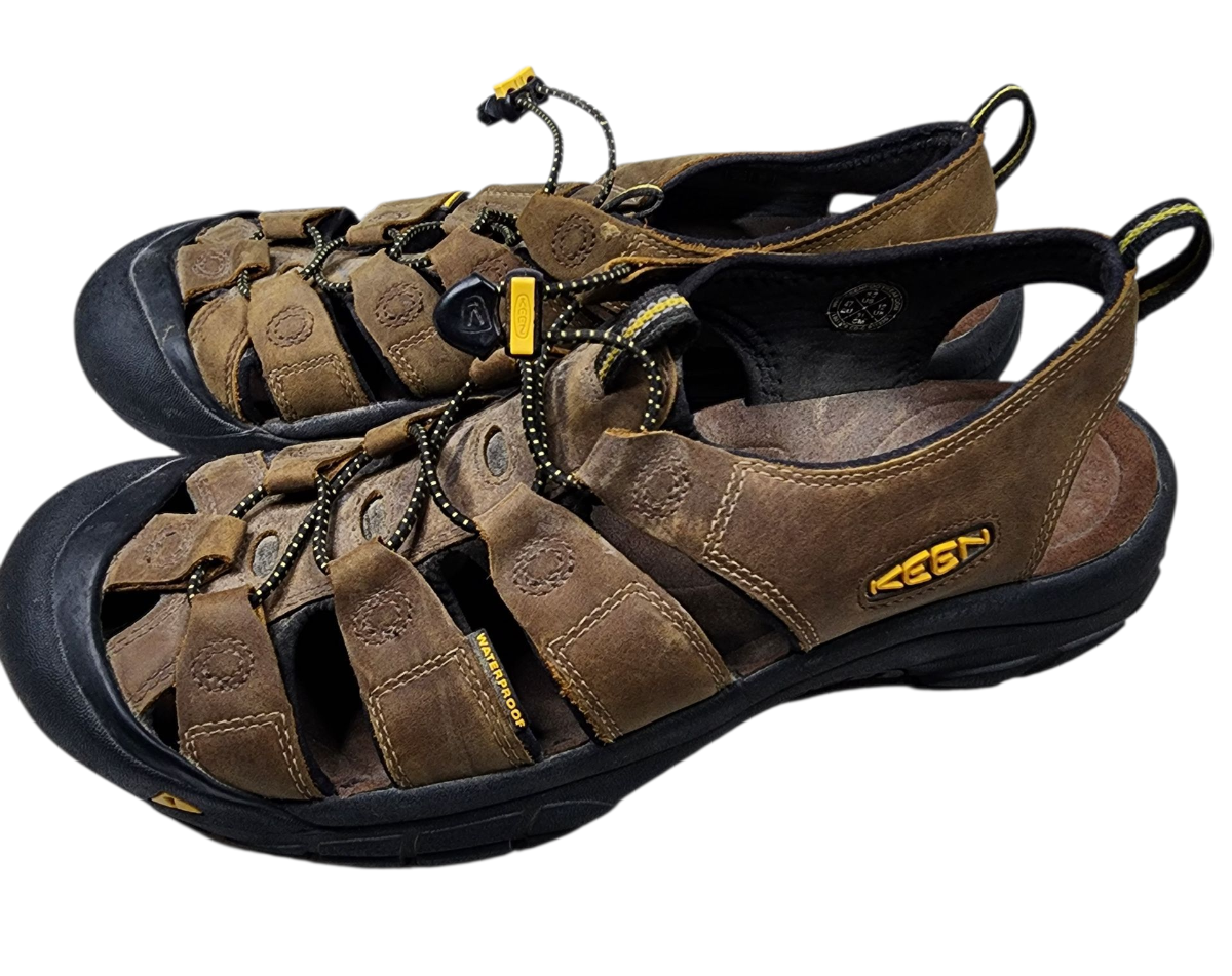 Keen Newport sandali classici uomo 13 impermeabili escursionismo pelle marrone 1001870