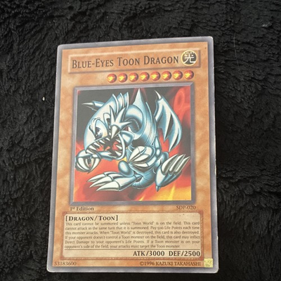 #ad Konami Blue Eyes Toon Dragon SDP 020 1st Ed Ultra Rare Regular EN 3000 2500 $60.55