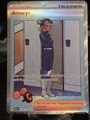 Pokémon TCG Sv Prismatic Evolutions Amarys Full Art Holo SIR EN 170/131 2025