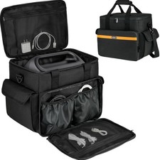 Portable Power Station Carrying Case Padded Handle Multiple Pockets for Travel