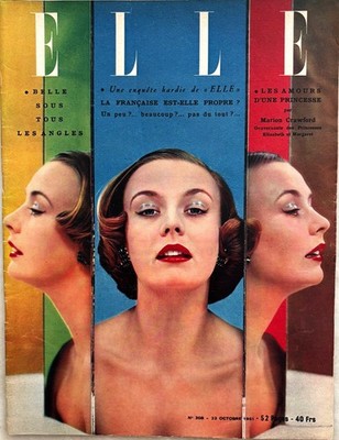ELLE Magazin Nr. 308 vom 22. Oktober 1951 alte Modemagazin Nähen Schönheit